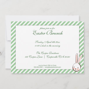 Grüne Elegante Osterfeier Einladung