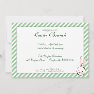 Grüne Elegante Osterfeier Einladung