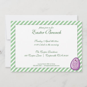 Grüne Elegante Osterfeier Einladung