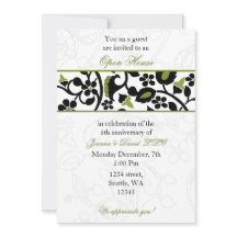 grüne elegante Party Einladung