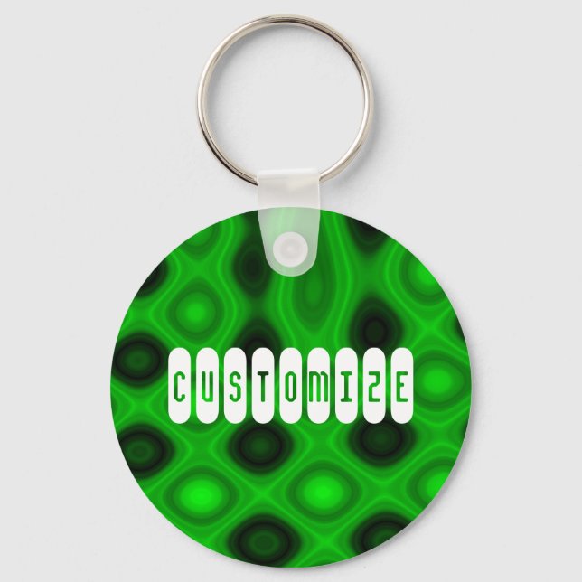 Grüne Elektrizität III - Vorlage Schlüsselanhänger (Vorderseite)