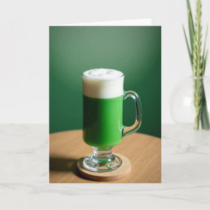 Grüne Elixir-Schaum-Musterkarte Karte