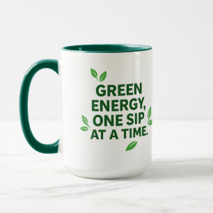Grüne Energie-Pflanzen-Tasse Tasse