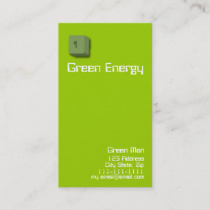 Grüne Energie-Visitenkarten Visitenkarte