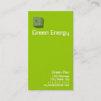 Grüne Energie-Visitenkarten Visitenkarte