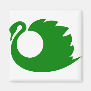 Grüne Ente Magnet