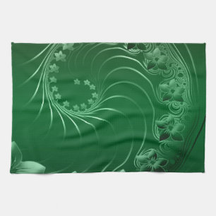 Grüne Entwurfs-Party-Schicksals-Feier Geschirrtuch