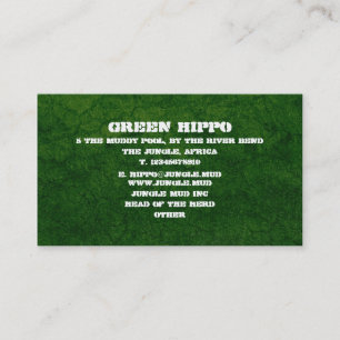 Grüne Erde - besonders angefertigt Visitenkarte