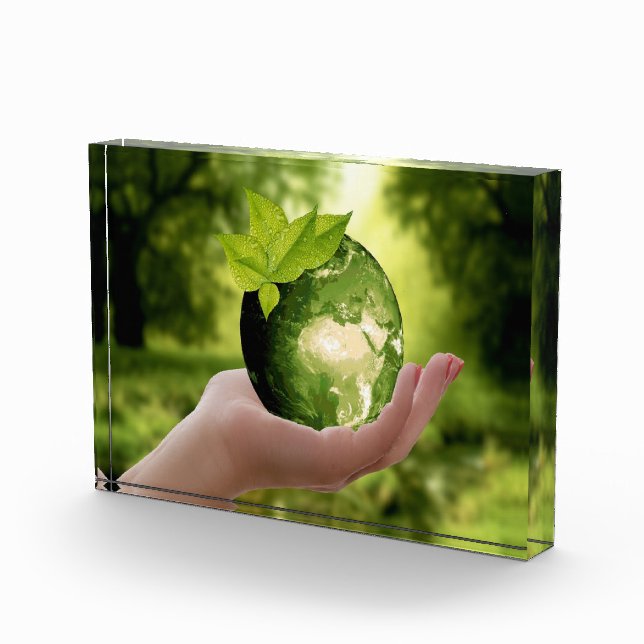 Grüne Erde Fotoblock (Rechts)