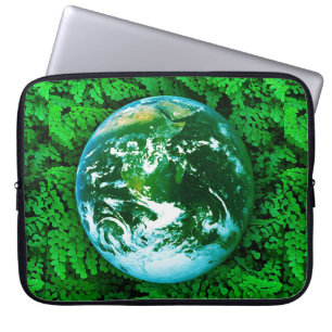 Grüne Erde - Umweltbewusstsein Laptopschutzhülle