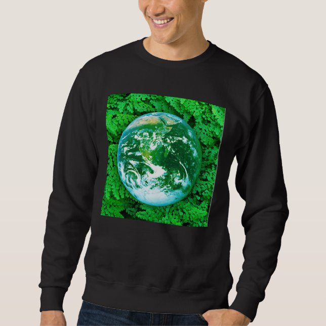 Grüne Erde - Umweltbewusstsein Sweatshirt (Vorderseite)