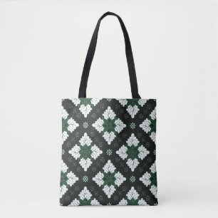 Grüne ethnische Damast Batik nahtlose Muster