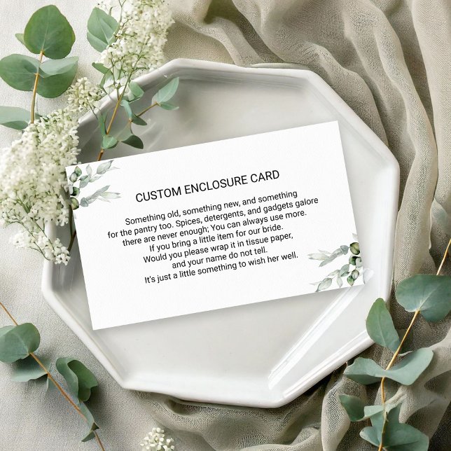 Grüne Eucalyptus Custom Begleitkarte (Von Creator hochgeladen)