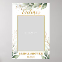 Grüne Eukalyptus Boho-Brautparty-Fotoprop