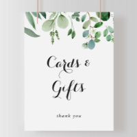 Grüne Eukalyptus Botanische Karten und Geschenkzei
