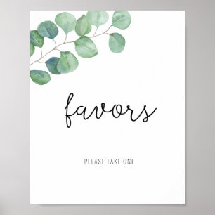 Grüne Eukalyptus - Favors Poster