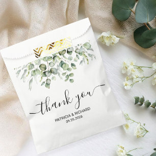 Grüne Eukalyptus-Hochzeit Geschenktütchen
