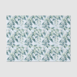 Grüne Eukalyptus im Weichtöner-Stil Seidenpapier