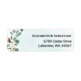 Grüne Eukalyptus- und Cotton-Blume-Hochzeit