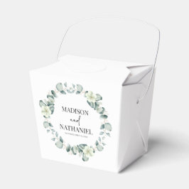 Grüne Eukalyptus Verlasse Grüne Botanische Hochzei Geschenkschachtel