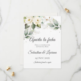 Grüne Eukalyptus Wedding Save the Date