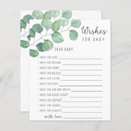 Grüne Eukalyptus - Wünsche für das Baby