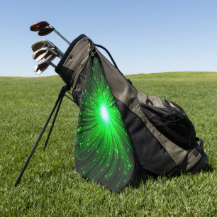 Grüne Explosion Golfhandtuch