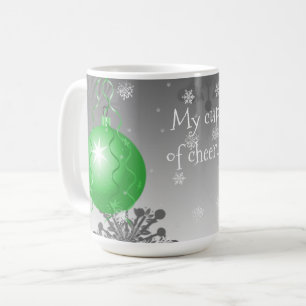 Grüne Extravagante Weihnachtsschmuck Tasse