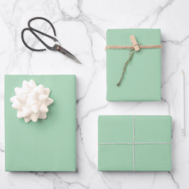 Grüne Faltblätter für Mini Geschenkpapier Set