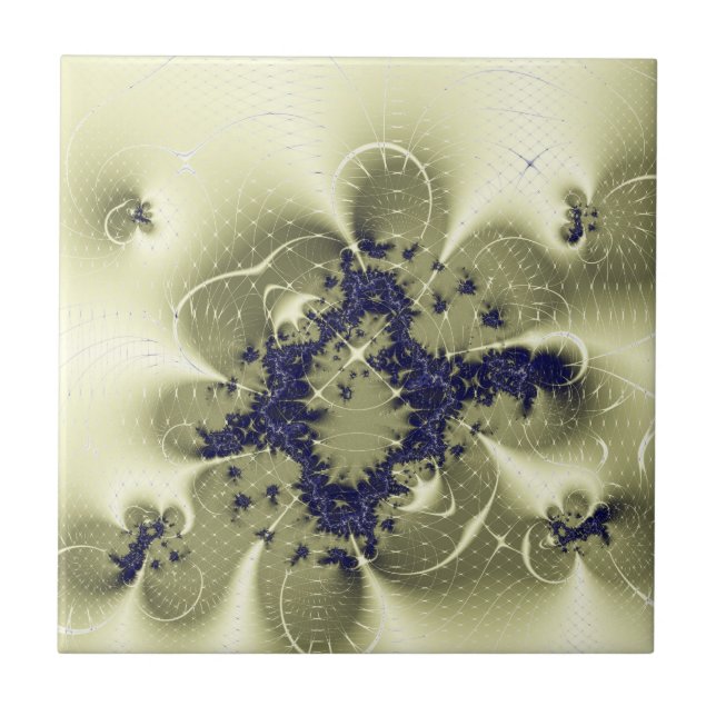 Grüne Fantasie Fliese (Vorderseite)