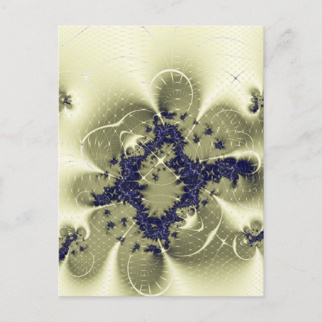 Grüne Fantasie Postkarte (Vorderseite)