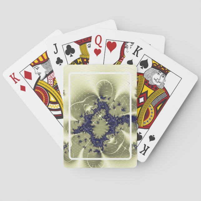 Grüne Fantasie Spielkarten (Rückseite)