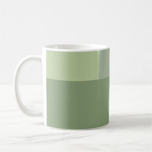 Grüne Farbblöcke für Minimalistische geometrische  Kaffeetasse