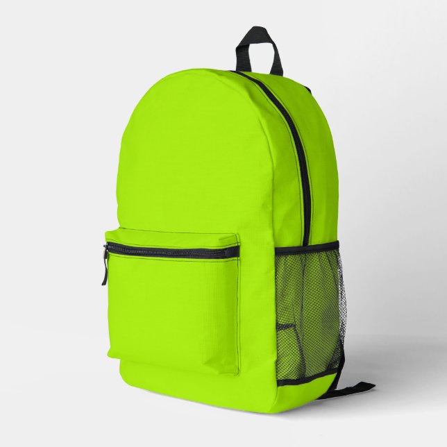 Grüne Farbe Bedruckter Rucksack (Rückseitige Ecke Rechts)