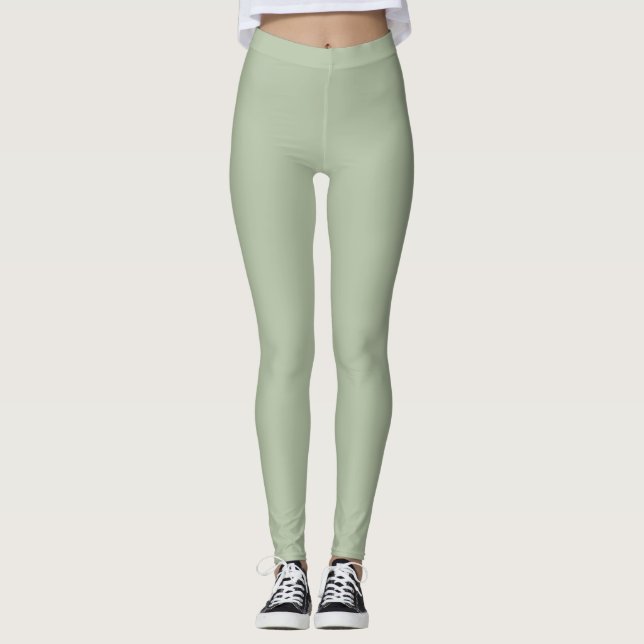 Grüne Farbe der hellen Seite Leggings (Vorderseite)