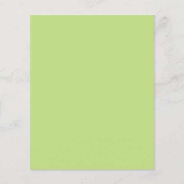 Grüne Farbe der Pastel-Frühlingsfarbe angepasst Flyer (Vorne)
