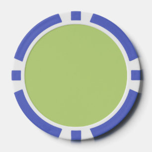 Grüne Farbe der Pastel-Frühlingsfarbe angepasst Pokerchips