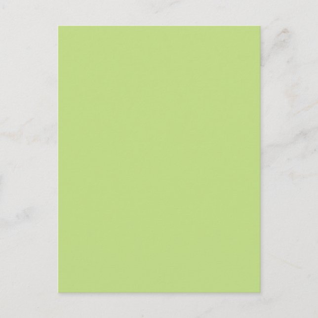Grüne Farbe der Pastel-Frühlingsfarbe - Anpassungs Postkarte (Vorderseite)