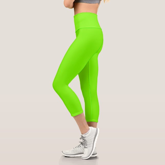 Grüne Farbe der Rasenfläche | Classic | elegant Capri Leggings (Links)