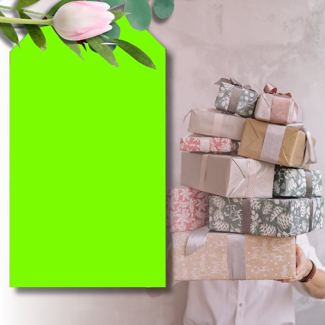 Grüne Farbe der Rasenfläche | Classic | elegant Geschenkanhänger (Von Creator hochgeladen)