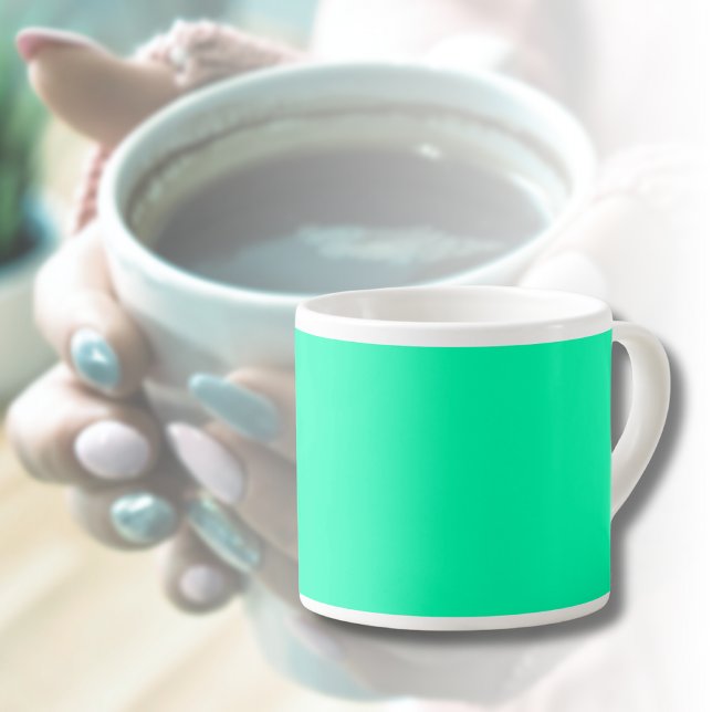 Grüne Farbe des Meeresbodens | Classic | elegant Espressotasse (Von Creator hochgeladen)