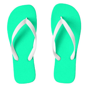 Grüne Farbe des Meeresbodens Classic elegant Flip Flops