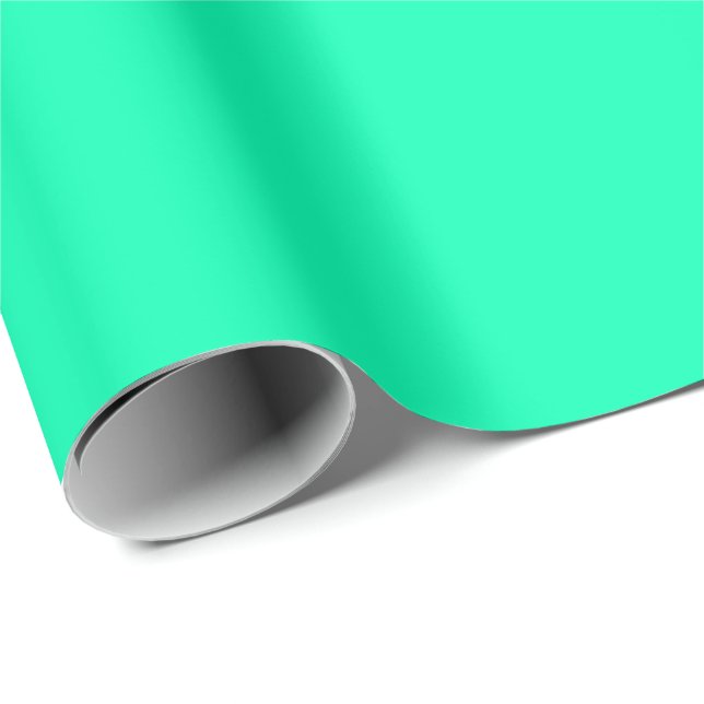 Grüne Farbe des Meeresbodens | Classic | elegant Geschenkpapier (Rolleneckpunkt)