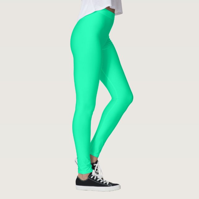 Grüne Farbe des Meeresbodens | Classic | elegant Leggings (Rechts)