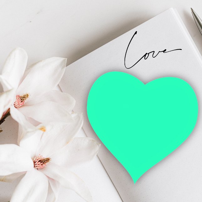 Grüne Farbe des Meeresbodens | Classic | elegant Quadratischer Aufkleber (Von Creator hochgeladen)