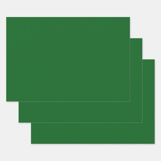 Grüne Farbe des Waldkieferns Geschenkpapier Set (Set)