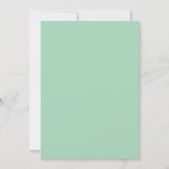 Grüne Farbe Einladung (Vorderseite)