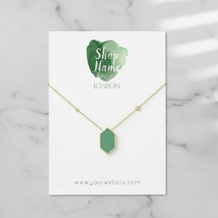 Grüne Farbspritze, Schmuckkarte