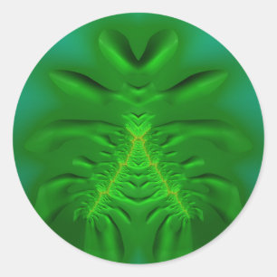Grüne Farbtöne ~ Klassische Rundkleber Runder Aufkleber