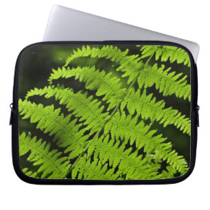 Grüne Farn Laptopschutzhülle